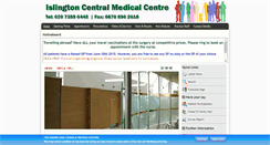 Desktop Screenshot of islingtoncentralmedicalcentre.org